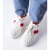 Gemre White-red platform sneakers Binet | Shoptok.si