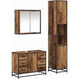  Set namještaja za kupaonicu 3 kom. Staro drvo 80 x 33 x 60 cm | shoptok.hr