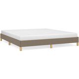 Maison Chic Posteljni okvir - Dvoposteljna postelja - Zakonska postelja brez vzmetnice taupe 180x200 cm blago-J4238, (21769662) | Shoptok.si