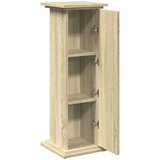 vidaXL Stalak za izložbu s pohranom boja hrasta 31x30x90 cm drveni | shoptok.hr