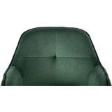 MID.YOU VRTLJIVI STOL kovina, tekstil zelena, črna | Shoptok.si