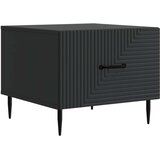  Klubska miza s predalom Črna 49 x 50 x 40 cm Inženirski les, (5000295523) | Shoptok.si