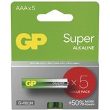 Gp alkalna baterija Super Alkaline, AAA, LR03, 1.5 V, 5 kos, B01115 Cene