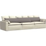 vidaXL jastučići za sofu 2 pcs sivo-smeđa 200 x 40 cm tkanina | shoptok.hr