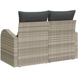  Vrtni kauč s jastukom Svijetlo siva 124 x 62 x 69cm poliratan | shoptok.hr