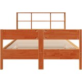  Krevet s regalom za knjige bez madraca 150x200 cm od borovine | shoptok.hr