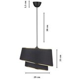 Opviq KS-2005 blackgold chandelier | ePonuda.com
