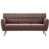 vidaXL Trosjed s presvlakom od tkanine 172 x 70 x 82 cm smeđi | shoptok.hr