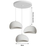 Brilagi Luster na sajli WABI SABI 3xE27/60W/230V bela Slike