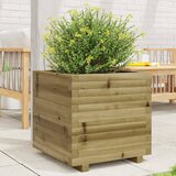 Maison Chic Vrtno cvetlično korito - Cvetlični Lonec 50x50x49,5 cm impregnirana borovina, (21790624) | Shoptok.si