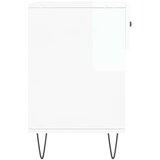 vidaXL regal za čevlje visok sijaj bel 102x35x55 cm inženirski les | Shoptok.si