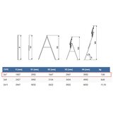 Elkop dvodelne aluminijumske merdevine 2x7 - 3m | Eponuda.com