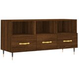 Maison Chic TV omarica - TV stojalo - Televizijska omarica rjavi hrast 102x36x50 cm inženirski les, (21699163) Cene