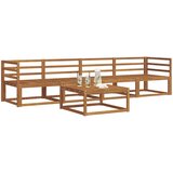  Set vanjskih sofa 5 pcs Prirodna Čvrsto drvo akacije | Eponuda.com