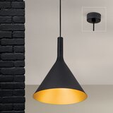 Orion Luster na sajli GUNDA 1xE27/60W/230V Ø 25 cm crna/zlatna | Eponuda.com