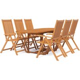  7-dijelni vrtni blagovaonski set od masivnog bagremovog drva 160-240 cm | shoptok.hr