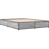  Okvir za krevet boja hrasta 120x190cm konstruirano drvo i metal | shoptok.hr