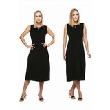 Dewberry E2145 Set of Two Women Dresses-BLACK-BLACK cene