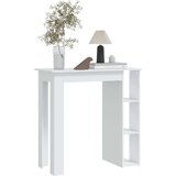  Barski stol s policom bijeli 102 x 50 x 103 5 cm od iverice | shoptok.hr