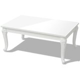 Furnova Klubska Mizica 100x60x42 cm Visok Sijaj Bele Barve, (21914291) | Shoptok.si