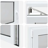 vidaXL podrumski prozor "RISOR" 110x70 cm Okretno-nagibni DIN lijevi bijeli | shoptok.hr