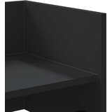  Zidna polica crna 100 x 35 x 30,5 cm od konstruiranog drva | shoptok.hr