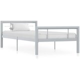  Okvir za krevet sivo-bijeli metalni 100 x 200 cm | shoptok.hr
