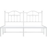  Metalni okvir za krevet s uzglavljem bijeli 180x200 cm | shoptok.hr