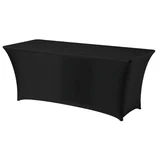 Pravokoten prt brez likanja 150x760cm Jersey blago črn - 814406, (21384047)