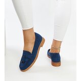 VINCEZA Navy suede loafers | shoptok.hr