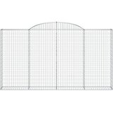  Lučne gabionske košare 2 kom 300x30x160/180cm pocinčano željezo | shoptok.hr