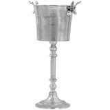  Rashlađivač za pjenušac od punog aluminija 39x29x71 cm srebrni | shoptok.hr