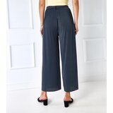 Gemre Claudette Grey Pleated Trousers Cene
