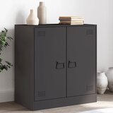  The Living Store Komoda črna 67x39x73 cm jeklo - Komoda, (21498583) Cene