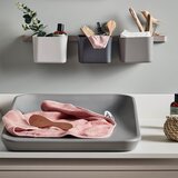 Leander® set 3 stenskih organizatorjev z daljšim in krajšim nosilcem dusty grey | Shoptok.si