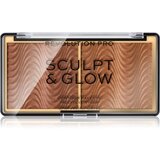 Revolution Sculpt And Glow paleta za konture in posvetlitev odtenek Medium-Deep 8 g Cene