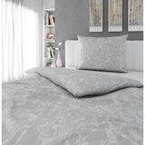 Novel posteljnina 140/200 cm saten siva | Shoptok.si