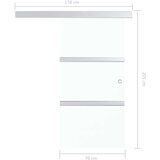 In Drsna vrata z mehkimi blokadami ESG steklo in aluminij 76x205cm | Shoptok.si