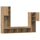 TV ormar s LED svjetlima umetnički hrast 40.5x30x102 cm | shoptok.hr
