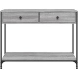  Konzolni stol siva boja hrasta 100x34,5x75 cm konstruirano drvo | shoptok.hr