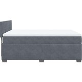  Krevet s oprugama i madracem tamnosivi 160x200 cm baršunasti | shoptok.hr