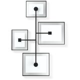 Umbra Sijajno črn kovinski/steklen stenski okvir 57x99 cm Flute &amp;ndash; Slike