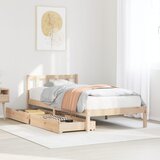 vidaXL Okvir kreveta bez madraca 75 x 190 cm od masivne borovine | shoptok.hr