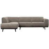 Svijetlo siva kutna garnitura od samta (s lijevim kutom/u obliku slova L) Statement –