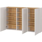 Germania Kremno bela omarica v hrastovem dekorju 138x87x25 cm Libbiano – | Shoptok.si
