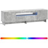  LED TV kabinet Betonska siva Konstruirano drvo | shoptok.hr