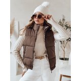 DStreet Kamizelka damska pikowana URBANELLE ciemnobeżowa | Shoptok.si