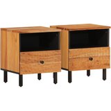  Noćni ormarići 2 kom 40 x 33 x 46 cm masivno bagremovo drvo | Eponuda.com