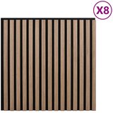  Zidne panele 8 pcs Smeđa 60 5 x 60 cm - Smeđa | shoptok.hr