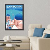Wallity uramljena slika santorini, 55x75 cm Cene